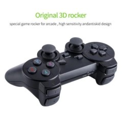 Videojáték-konzol 2.4G Dupla vezeték nélküli kontroller Game Stick 4K 20000 játékok 64GB 32GB Retro játékok TV-s fiúnak ajándék