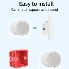 WiFi Smart Switch EU Light Wall Touch Switch 220V Neutral Wire Tuya Smart Life Work with Alexa Google Home 1/2/3/4 Gang