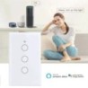 Tuya Smart Life Light Switch WiFi Touch Sensor Smart Switch App távirányító Nincs semleges vezeték 110V 220V Alexa Google Home