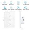 Tuya Smart Life Light Switch WiFi Touch Sensor Smart Switch App távirányító Nincs semleges vezeték 110V 220V Alexa Google Home