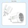 Intelligens aljzat EU 16A/20A AC100-240V Wifi Smart Plug Tápegység Alexa Google Home Voice Control Tuya Smart Life APP