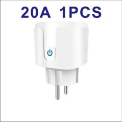 Intelligens aljzat EU 16A/20A AC100-240V Wifi Smart Plug Tápegység Alexa Google Home Voice Control Tuya Smart Life APP