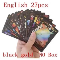 ÚJ 27-55 DB Cartas Pokemon Español Gold Cards Spanyol Angol Fóliás Gold Silve Cards Metalicas Charizard Vmax Gx játékkártya