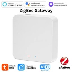 Tuya ZigBee Multi-mode Gateway Hub Smart Home WiFi Bridge Bluetooth Mesh Smart Life távirányító működik az Alexa Google Alice sz