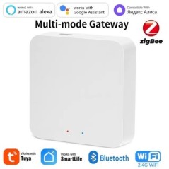 Tuya ZigBee Multi-mode Gateway Hub Smart Home WiFi Bridge Bluetooth Mesh Smart Life távirányító működik az Alexa Google Alice sz