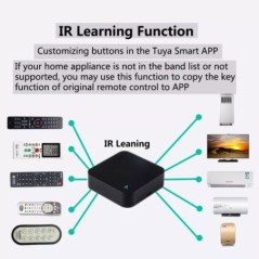 IR távirányító Intelligens wifi Univerzális infravörös Tuya okosotthonhoz Vezérlés TV-hez DVD AUD AC Működik az Amz Alexa Google