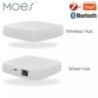 MOES Tuya ZigBee Wireless Gateway Hub Vezetékes Multi-mode Bridge Bluetooth távirányító Mesh Smart Life APP Alexa Google Home