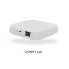 MOES Tuya ZigBee Wireless Gateway Hub Vezetékes Multi-mode Bridge Bluetooth távirányító Mesh Smart Life APP Alexa Google Home