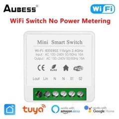 Tuya 2gang Wifi Switch DIY Smart Switch 10A/16A Voice Remote Control Breaker működik az Alexa és a Google Home Yandex Alice szol