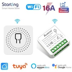 Tuya 2gang Wifi Switch DIY Smart Switch 10A/16A Voice Remote Control Breaker működik az Alexa és a Google Home Yandex Alice szol