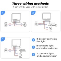 Tuya 16A ZigBee WiFi intelligens kapcsoló modul Power Monitor 2 Way Control Breaker-el működik az Alexa Google Home Smart Life a