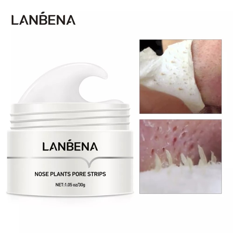 LANBENA New Style mitesszer eltávolító orrmaszk póruscsík fekete maszk peeling akne kezelés fekete mélytisztító bőrápoló Korea