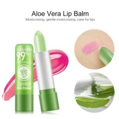 Természetes Aloe Vera matt rúzsok nagykereskedelme Színváltó rúzscsövek Ajakhidratáló Vízálló Lip Blam