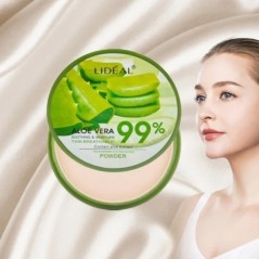 99% Aloe Vera hidratáló arcpúder sima alapozó préselt púder smink korrektor pórusfedő fehérítő ragyogó kozmetika