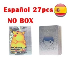 Új 27-55db Pokemon kártyák Arany Ezüst Vmax GX Card Charizard Pikachu Ritka Gyűjtemény Battle Trainer Card Box Gyerekjátékok Ajá