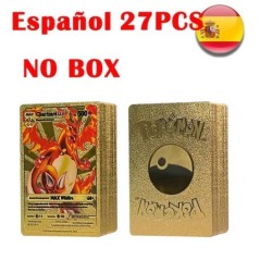 Új 27-55db Pokemon kártyák Arany Ezüst Vmax GX Card Charizard Pikachu Ritka Gyűjtemény Battle Trainer Card Box Gyerekjátékok Ajá