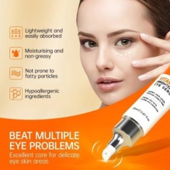 Eye Cream Anti Dark Circle Eye Bags VC Whitening Lightening Cream Ránctalanító Szérum Szemfeszesítő Bőrápoló Szépségkrém