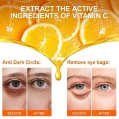 Eye Cream Anti Dark Circle Eye Bags VC Whitening Lightening Cream Ránctalanító Szérum Szemfeszesítő Bőrápoló Szépségkrém