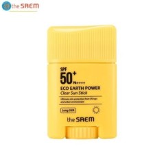 THE SAEM Eco Earth Power Clear Sun Stick SPF50+ PA+++ 16g UV védő krém antioxidáns olaj-kontroll SunCream Korea Cosmetics