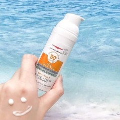 Eredeti fényvédő, Spf 50+ frissítő olajvezérlő lámpa, izzadságálló matt fényvédő UV védelem a zsíros érzékeny bőr ápolására