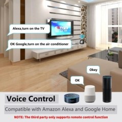 Tuya Smart WiFi univerzális infravörös távhőmérséklet páratartalom-érzékelő légkondicionáló TV-hez AC AC Működik az Alexa, Googl