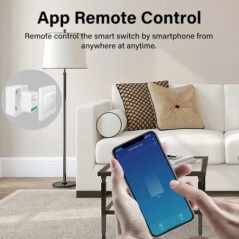 16A Tuya WiFi Smart Switch kétirányú vezérlés energiafigyelő kapcsolóval Mini Smart Breaker Intelligens életvezérlés Alexa a Goo