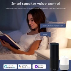 16A Tuya WiFi Smart Switch kétirányú vezérlés energiafigyelő kapcsolóval Mini Smart Breaker Intelligens életvezérlés Alexa a Goo