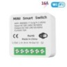 16A Tuya WiFi Smart Switch kétirányú vezérlés energiafigyelő kapcsolóval Mini Smart Breaker Intelligens életvezérlés Alexa a Goo