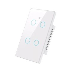 Tuya Smart Life Wifi Touch Light kapcsoló Vezeték nélküli távirányító LED fénykapcsolók Nincs szükség semleges vezetékre 1-4 Gan