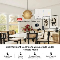 MOES Tuya ZigBee Smart Knob Switch vezeték nélküli jelenet kapcsoló gomb vezérlő elemmel működő automatizálási forgatókönyv Smar