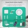 Tuya Smart Zigbee Switch nyomójelenet gomb kapcsoló Vezeték nélküli távirányító be Ki Kulcsvezérlő Smart Life Automation Scenari