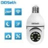 DIDSeth E27 5MP kétlencsés kamera 10X digitális zoom villanykörte IP kamera kétirányú audio E27 színes éjszakai látás biztonsági