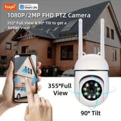 Tuya Smart 2.4G WiFi beltéri kamera intelligens otthoni biztonsági videó megfigyelő támogatás kétirányú audió mobil mozgás