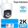 Tuya WiFi kamera kültéri 2K 4MP 5G Wifi megfigyelő kamerák Ai Tracking Smart Home Security Protection CCTV IP kamera Alexa Googl