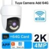 Tuya WiFi kamera kültéri 2K 4MP 5G Wifi megfigyelő kamerák Ai Tracking Smart Home Security Protection CCTV IP kamera Alexa Googl