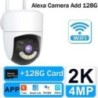 Tuya WiFi kamera kültéri 2K 4MP 5G Wifi megfigyelő kamerák Ai Tracking Smart Home Security Protection CCTV IP kamera Alexa Googl