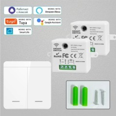 WiFi fénykapcsoló Tuya Smart Home Smart Life RF433Mhz vezeték nélküli APP Hangvezérlés Okos otthoni munka a Google Home segítség