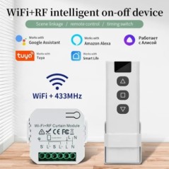 Tuya WiFi Smart Curtain Switch Controllers Roller Redőny Motor Smart Life APP Távirányító Alexa Google Home Voice Con