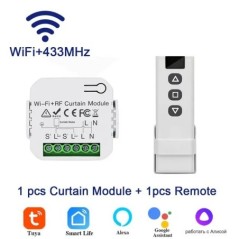 Tuya WiFi Smart Curtain Switch Controllers Roller Redőny Motor Smart Life APP Távirányító Alexa Google Home Voice Con