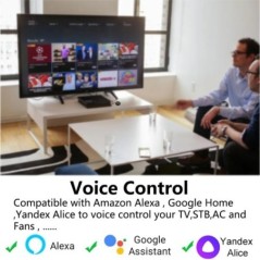 A Tuya WiFi IR távirányító Smart Home for TV-hez A légkondicionáló működik az Alexa Google Home Yandex Alice szolgáltatással