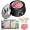 200CC Wax Heater melegítő szőrtelenítő gép kéz lábhoz Body SPA epilátor paraffin viasz edény + viaszbab + fa pálcikák