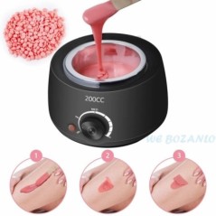 200CC Wax Heater melegítő szőrtelenítő gép kéz lábhoz Body SPA epilátor paraffin viasz edény + viaszbab + fa pálcikák