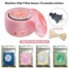 200CC Wax Heater melegítő szőrtelenítő gép kéz lábhoz Body SPA epilátor paraffin viasz edény + viaszbab + fa pálcikák