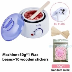 200CC Wax Heater melegítő szőrtelenítő gép kéz lábhoz Body SPA epilátor paraffin viasz edény + viaszbab + fa pálcikák