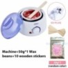 200CC Wax Heater melegítő szőrtelenítő gép kéz lábhoz Body SPA epilátor paraffin viasz edény + viaszbab + fa pálcikák