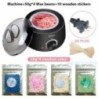 200CC Wax Heater melegítő szőrtelenítő gép kéz lábhoz Body SPA epilátor paraffin viasz edény + viaszbab + fa pálcikák