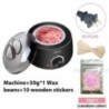 200CC Wax Heater melegítő szőrtelenítő gép kéz lábhoz Body SPA epilátor paraffin viasz edény + viaszbab + fa pálcikák