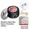 200CC Wax Heater melegítő szőrtelenítő gép kéz lábhoz Body SPA epilátor paraffin viasz edény + viaszbab + fa pálcikák