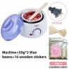 200CC Wax Heater melegítő szőrtelenítő gép kéz lábhoz Body SPA epilátor paraffin viasz edény + viaszbab + fa pálcikák