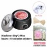 200CC Wax Heater melegítő szőrtelenítő gép kéz lábhoz Body SPA epilátor paraffin viasz edény + viaszbab + fa pálcikák